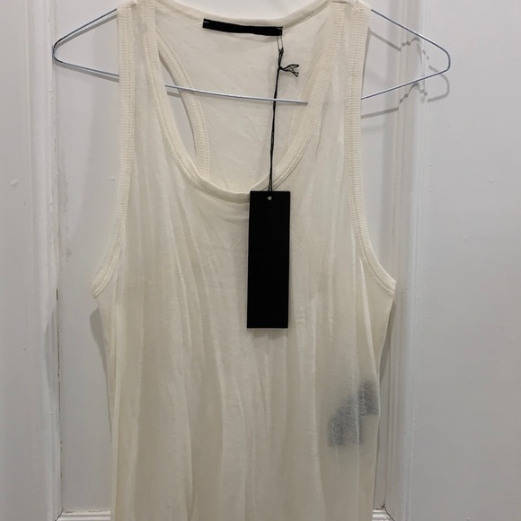 Haider Ackermann Tops - Haider Ackermann Racerback Ivory Tank Size 34/ US 2